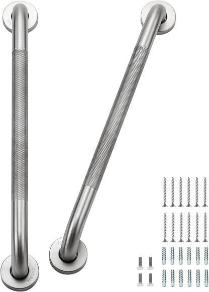 Grab Bars for Shower, 18 Inch Shower Handle, 2 Pack, Brushed Nickel