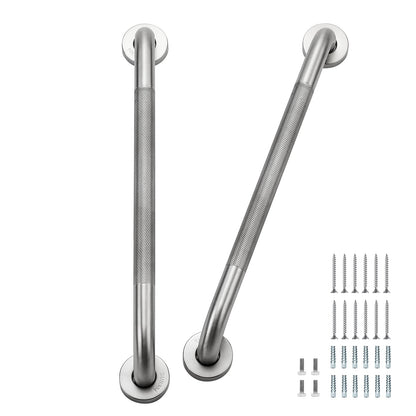 Grab Bars for Shower, 18 Inch Shower Handle, 2 Pack, Brushed Nickel
