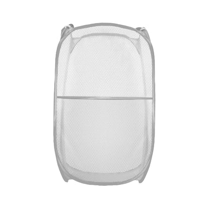 Collapsible Pop Up Laundry Hamper, Extra Large Mesh Foldable Laundry Basket Bag, 28" x 16" x 16", 4 Pack (Black + Pink + Grey + Blue)