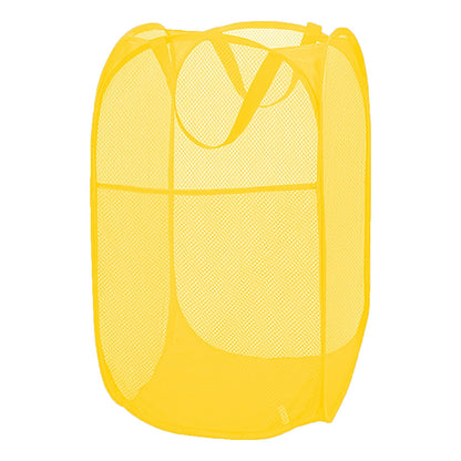 Foldable Clothes Basket Mesh Pop Up Laundry Hamper for Apartment, RV