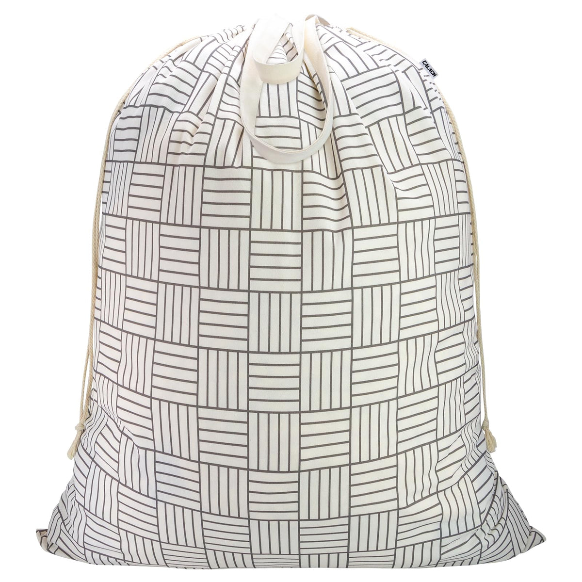 Canvas Laundry Bag 33"Wx 35"H, Extra Large Heavy Duty Hamper Liner,XL Beige