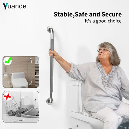 4 Pack 32 Inch Shower Grab Bar,Brushed Nickel Bathroom Grab Bar Handle