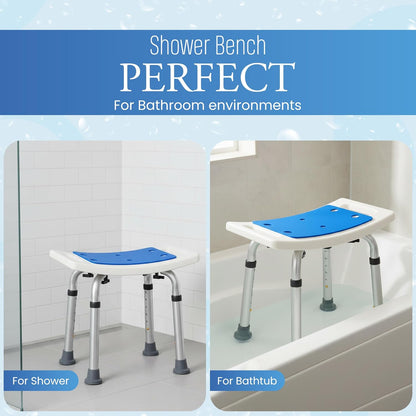 Dr Kay's Shower Chair for Inside Shower Bench for Bathtub 350lb Support