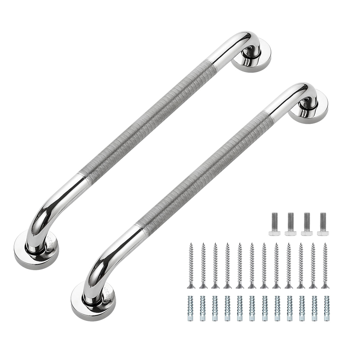 Grab Bars for Shower, 18 Inch Shower Handle, 2 Pack, Brushed Nickel