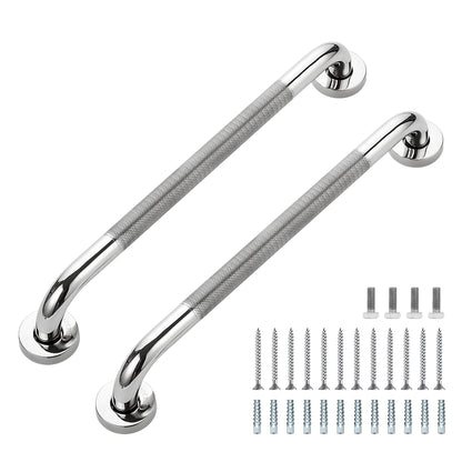 Grab Bars for Shower, 18 Inch Shower Handle, 2 Pack, Brushed Nickel