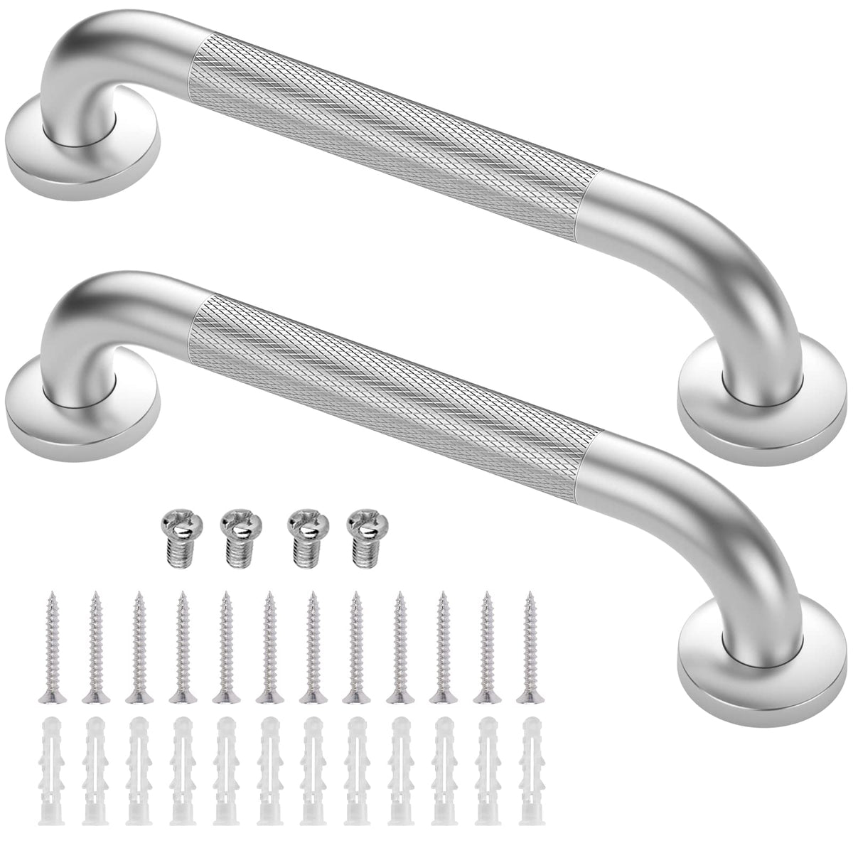2 Pack 24 Inch Grab Bars for Bathtubs and Showers, Anti Slip Grab Bars Safe