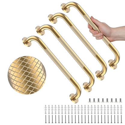 4 Pack 32 Inch Shower Grab Bar,Brushed Nickel Bathroom Grab Bar Handle