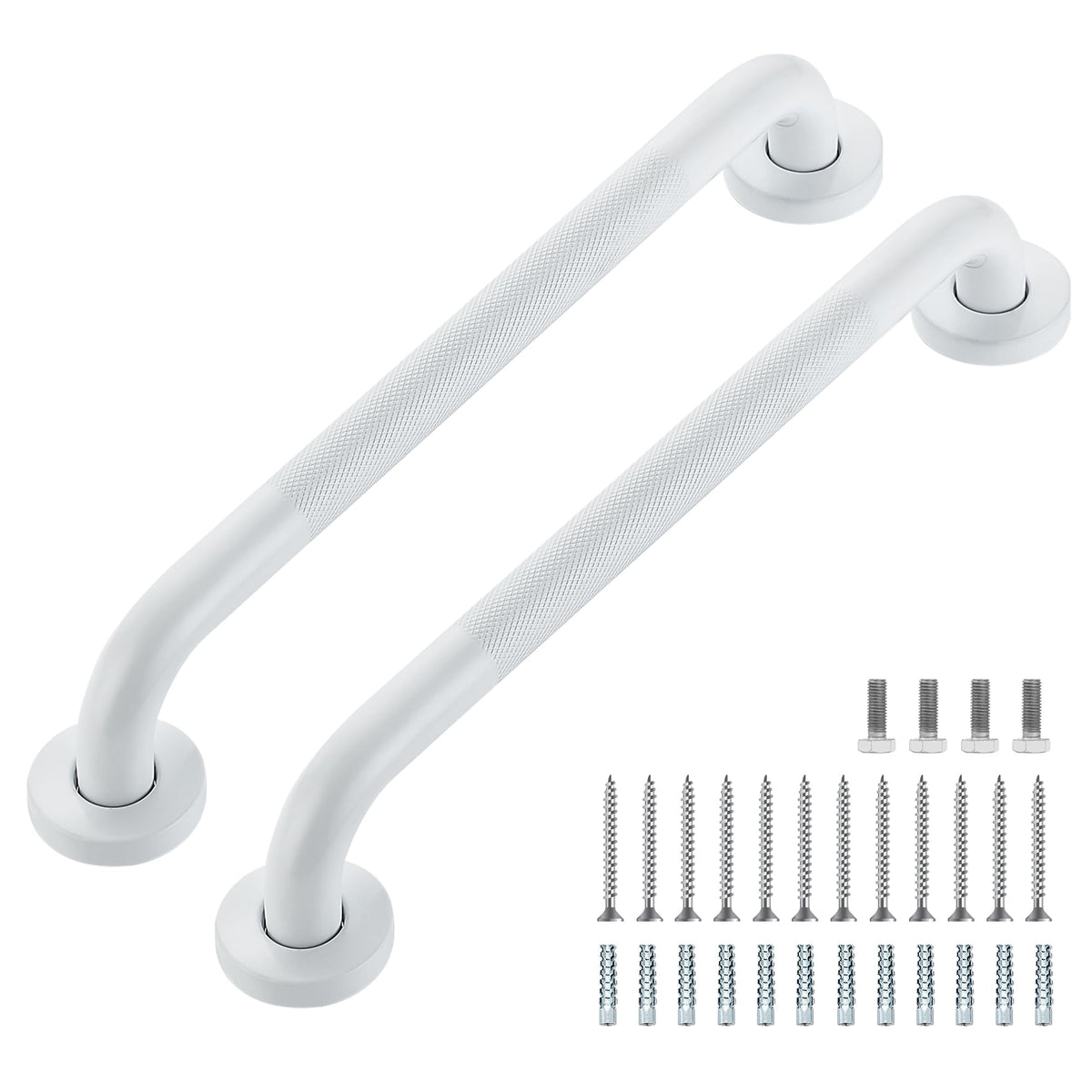 Grab Bars for Shower, 18 Inch Shower Handle, 2 Pack, Brushed Nickel