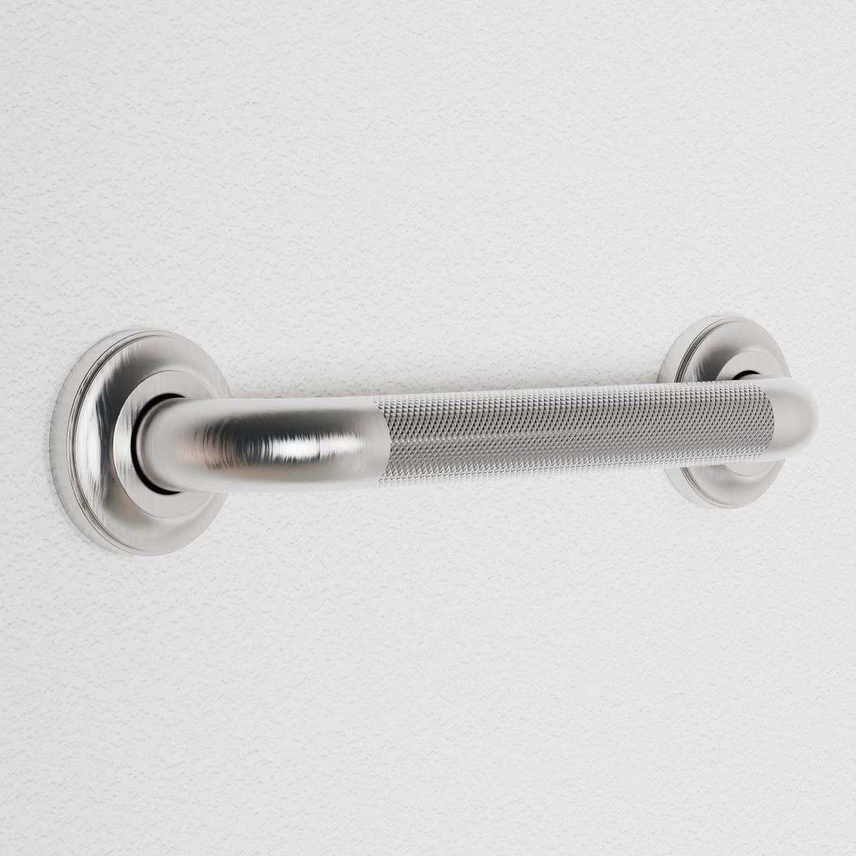 1-1/4" Knurled Grab Bar, ADA Compliant Bath Safety Shower Handrail, Bathroom Mobility Aid Handle for Seniors and Disabled, Heavy Duty 500lbs Support