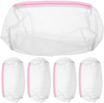 Lurrose 5pcs Mesh Laundry Bags for Washing Machine Cylinder Delicates Bag for Underwear T-Shirts Towels Storage and Travel 12.99X8.66X8.66in