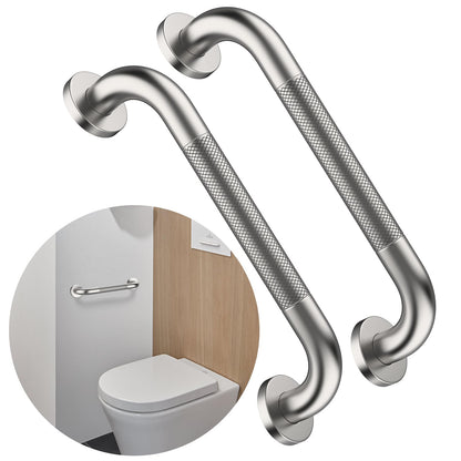 12 Inch Anti Slip Grab Bars for Wall, Munzong Stainless Steel Shower Bars