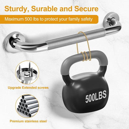 Shower Grab Bars for Bathroom 3 Pack Safety Bath Handle for Senior for Wall