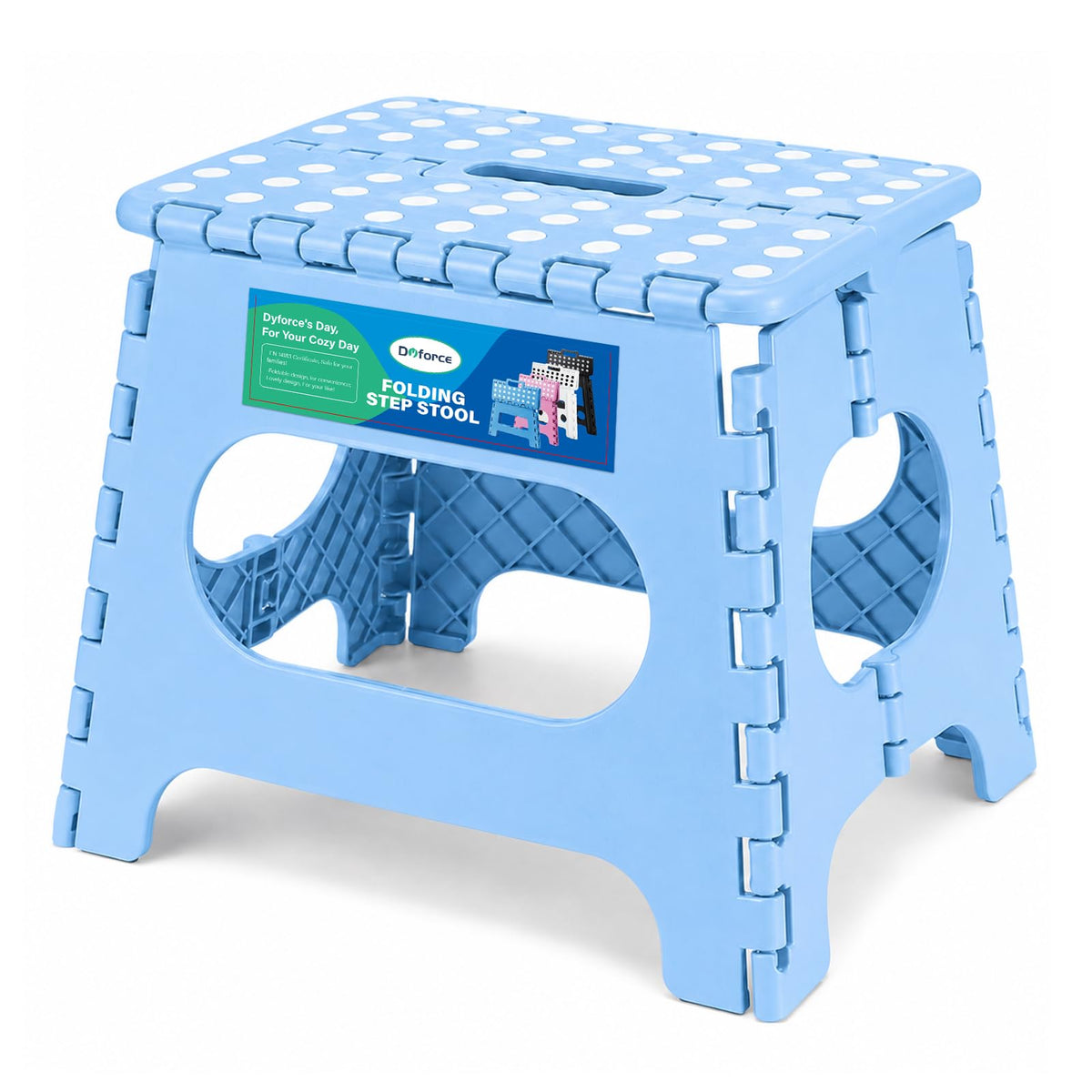 Dyforce Kids Step Stool 9 Inch, 300lbs Folding Step Stool for Toddler