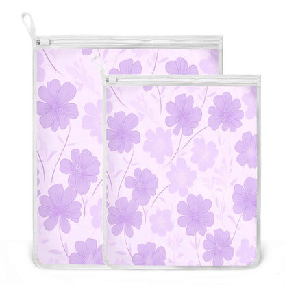 Mesh Laundry Bags Lingerie Bags for Washing Delicates 2 PCS Durable Wash Bag with Zipper Small and Medium Washable Gradient Pink Leopard Print