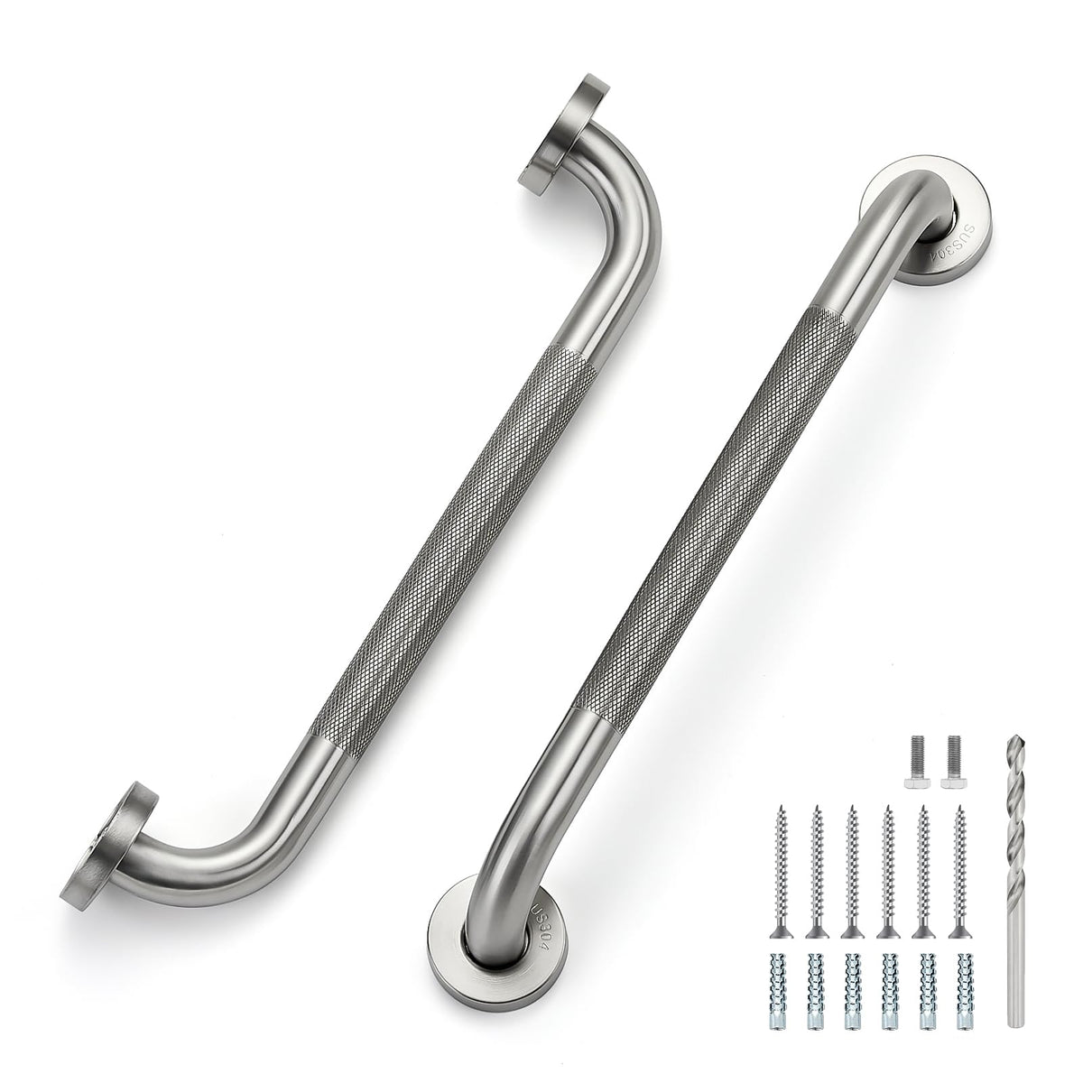 Grab Bars for Shower, 18 Inch Anti-Slip Shower Handle, Polished Nickel