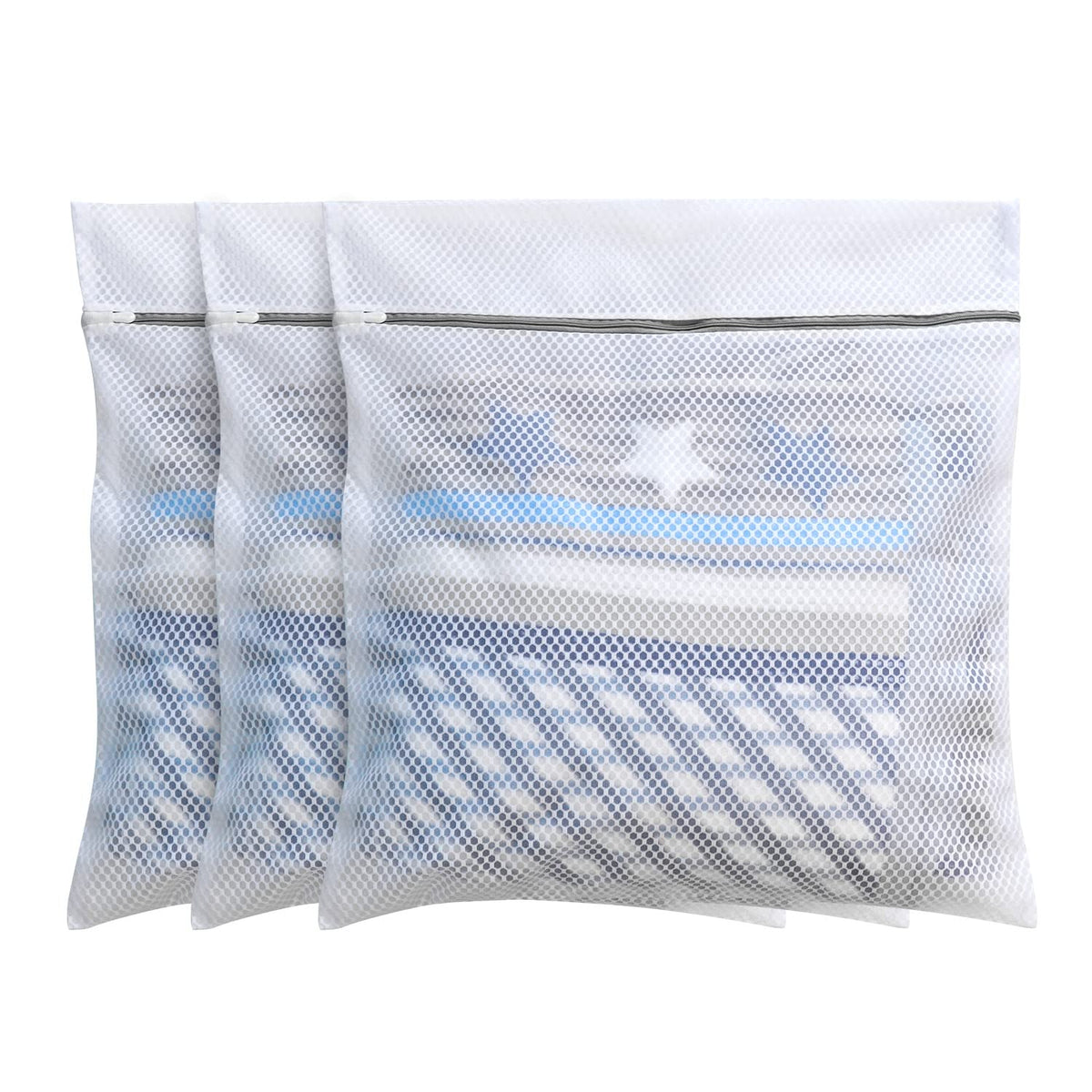 Honeycomb Mesh Laundry Bags for Delicates, Travel Storage Organize Bags,Clothing Washing Bags for Underwear, Lingerie, Bra, Blouse, Stocking, Socks, Jacket, Coat, Blanket, Shoes,Extra Strong(S+M+L)