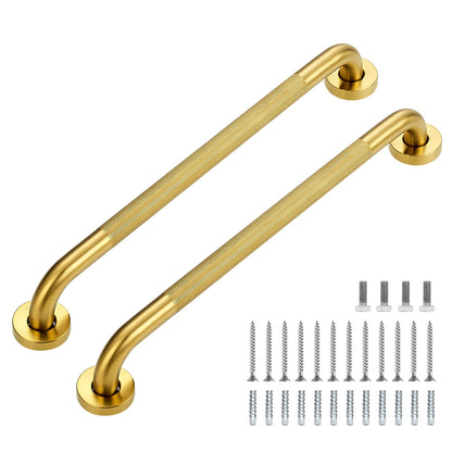 Grab Bars for Shower, 18 Inch Shower Handle, 2 Pack, Brushed Nickel