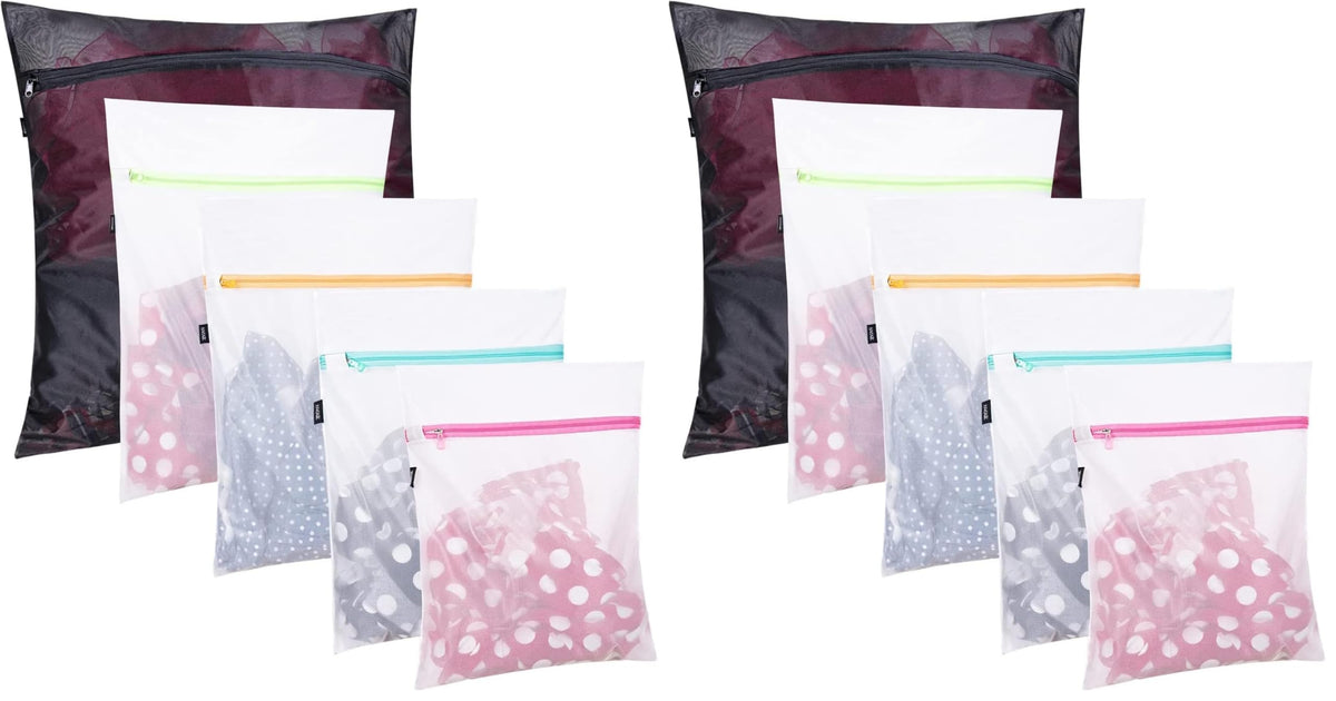 BAGAIL Laundry Bags Mesh Wash Bag for Intimates Lingerie and Delicates,4Pcs(Bra Wash Bag,6×6inch+7×7inch)