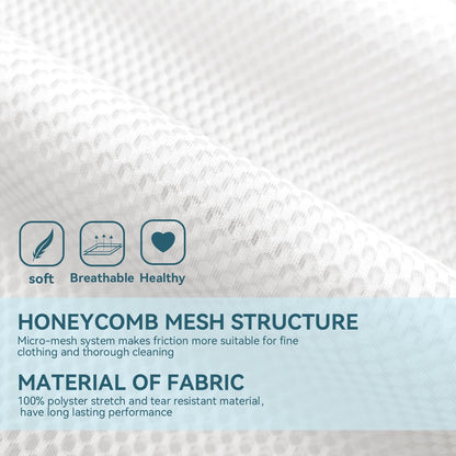 Honeycomb Mesh Laundry Bags for Delicates, Travel Storage Organize Bags,Clothing Washing Bags for Underwear, Lingerie, Bra, Blouse, Stocking, Socks, Jacket, Coat, Blanket, Shoes,Extra Strong(S+M+L)