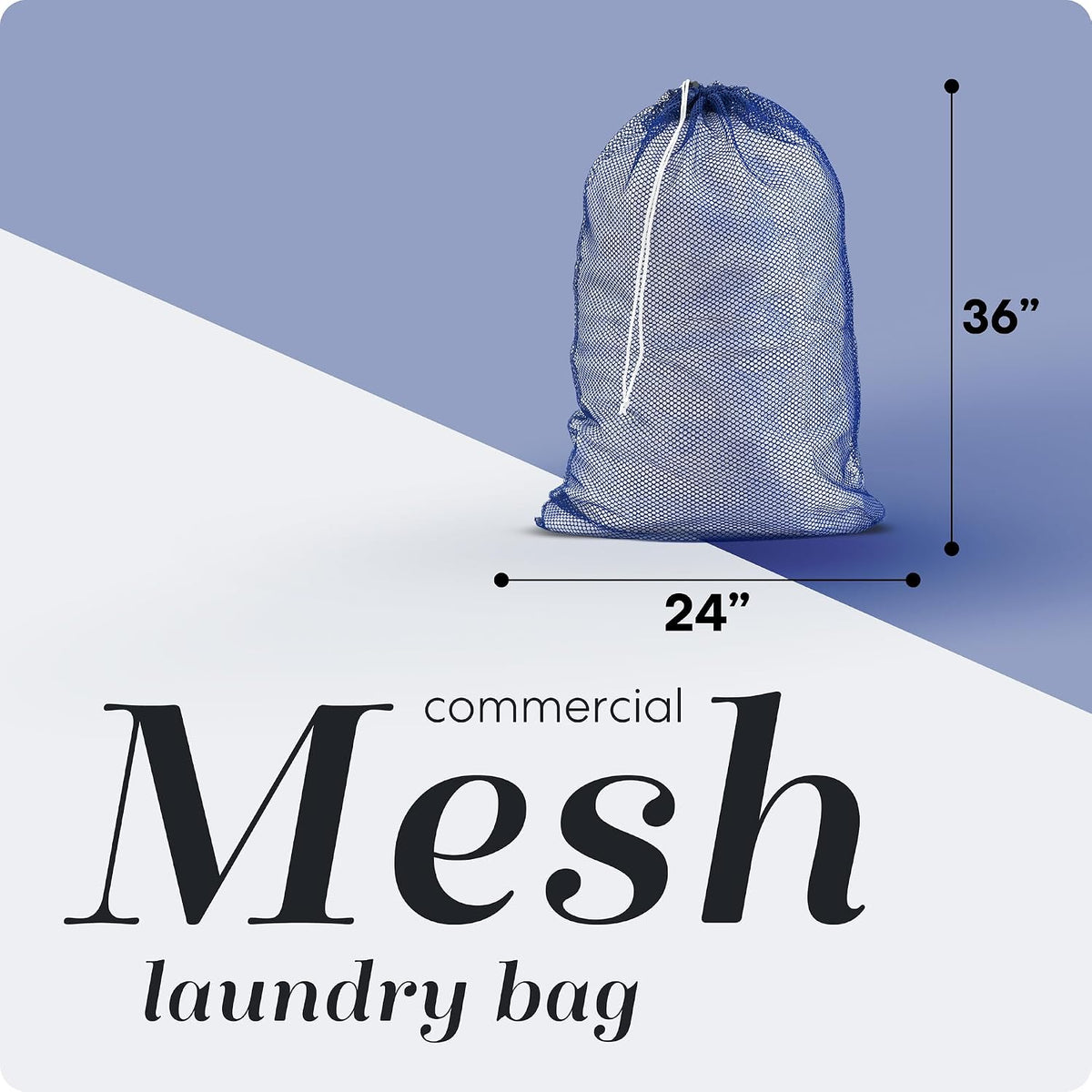 Handy Laundry Mesh Laundry Bags 2 Pack, XL 24x36 in, Heavy Duty Nylon