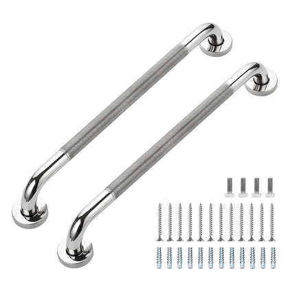 Grab Bars for Shower, 18 Inch Shower Handle, 2 Pack, Brushed Nickel