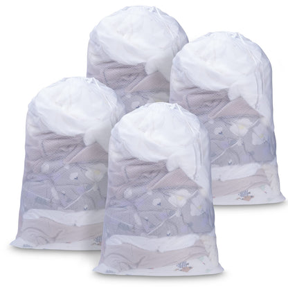 Meowoo 4Pcs Large Mesh Laundry Bag, 27×36inch