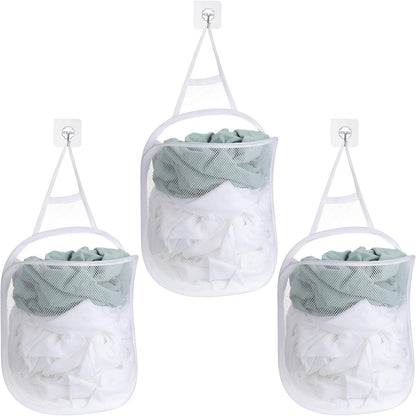 3 Pieces Hanging Laundry Hamper Laundry Bag to Hang