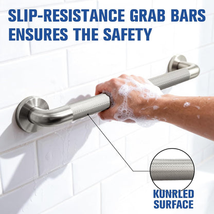 Grab Bars for Shower 16 Inch Bathroom Safety Bars for Seniors