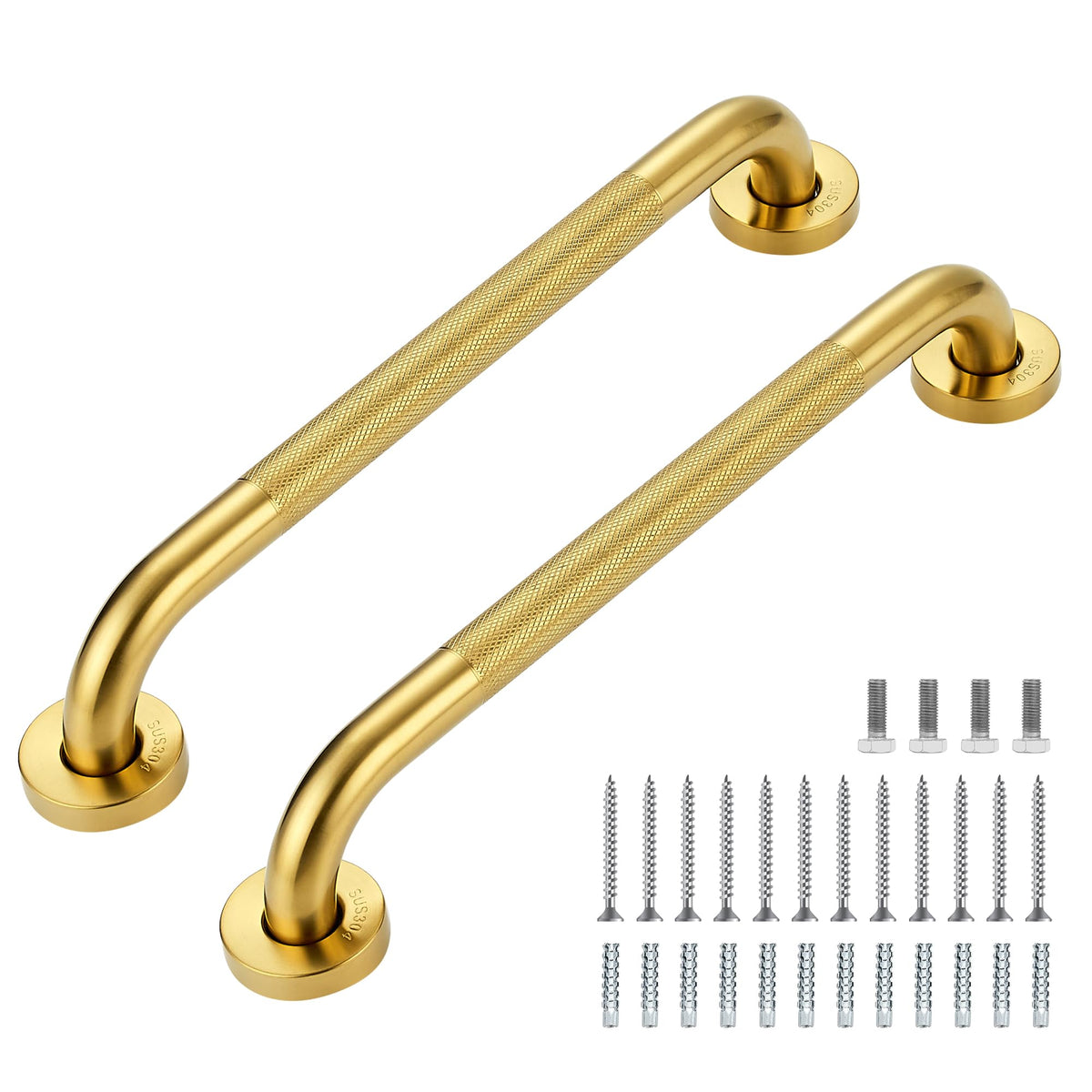 Grab Bars for Shower, 18 Inch Shower Handle, 2 Pack, Brushed Nickel