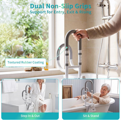 Adjustable Bathtub Safety Rail for Seniors, Safety Bathtub Handles