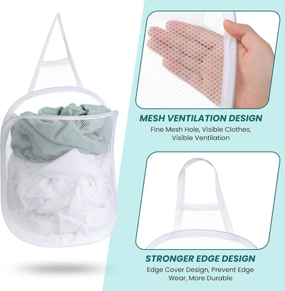 3 Pieces Hanging Laundry Hamper Laundry Bag to Hang