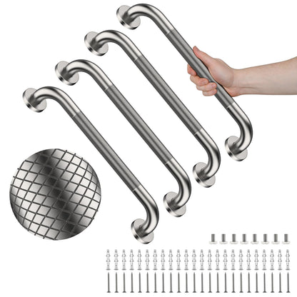 4 Pack 32 Inch Shower Grab Bar,Brushed Nickel Bathroom Grab Bar Handle