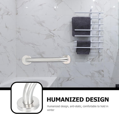 Stainless Steel Bathroom Handrail 2pcs Non-Slip Grab Bars Bathtub Safety Rail Thickened Support Handles for Elderly Disabled Toilet and Shower Use