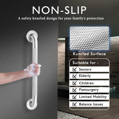 Grab Bars for Shower Safety Anti Slip Handrail for Seniors 12 Inch