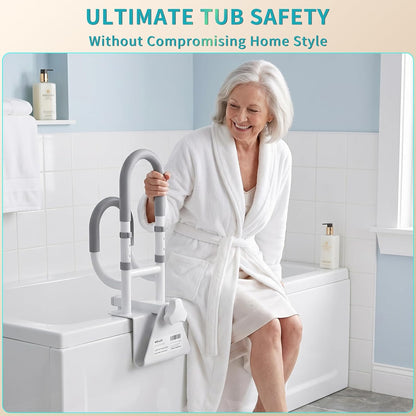 Adjustable Bathtub Safety Rail for Seniors, Safety Bathtub Handles