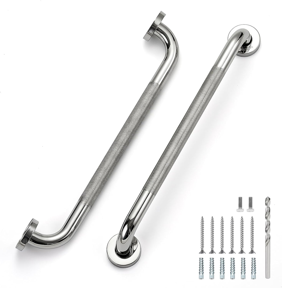 Grab Bars for Shower, 18 Inch Anti-Slip Shower Handle, Polished Nickel