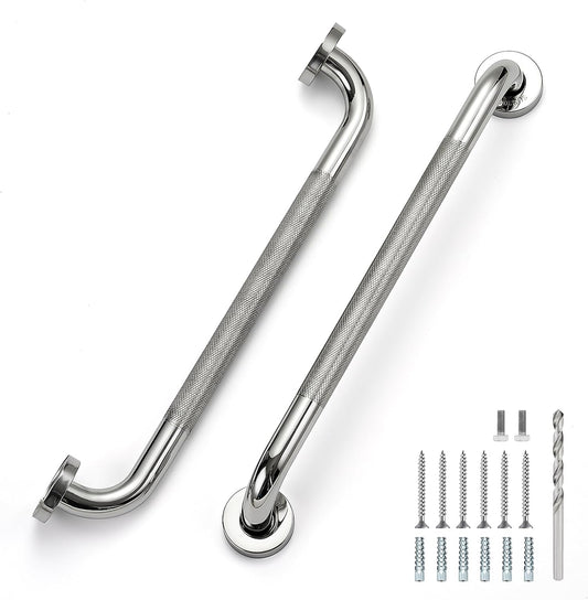 Grab Bars for Shower, 18 Inch Anti-Slip Shower Handle, Polished Nickel