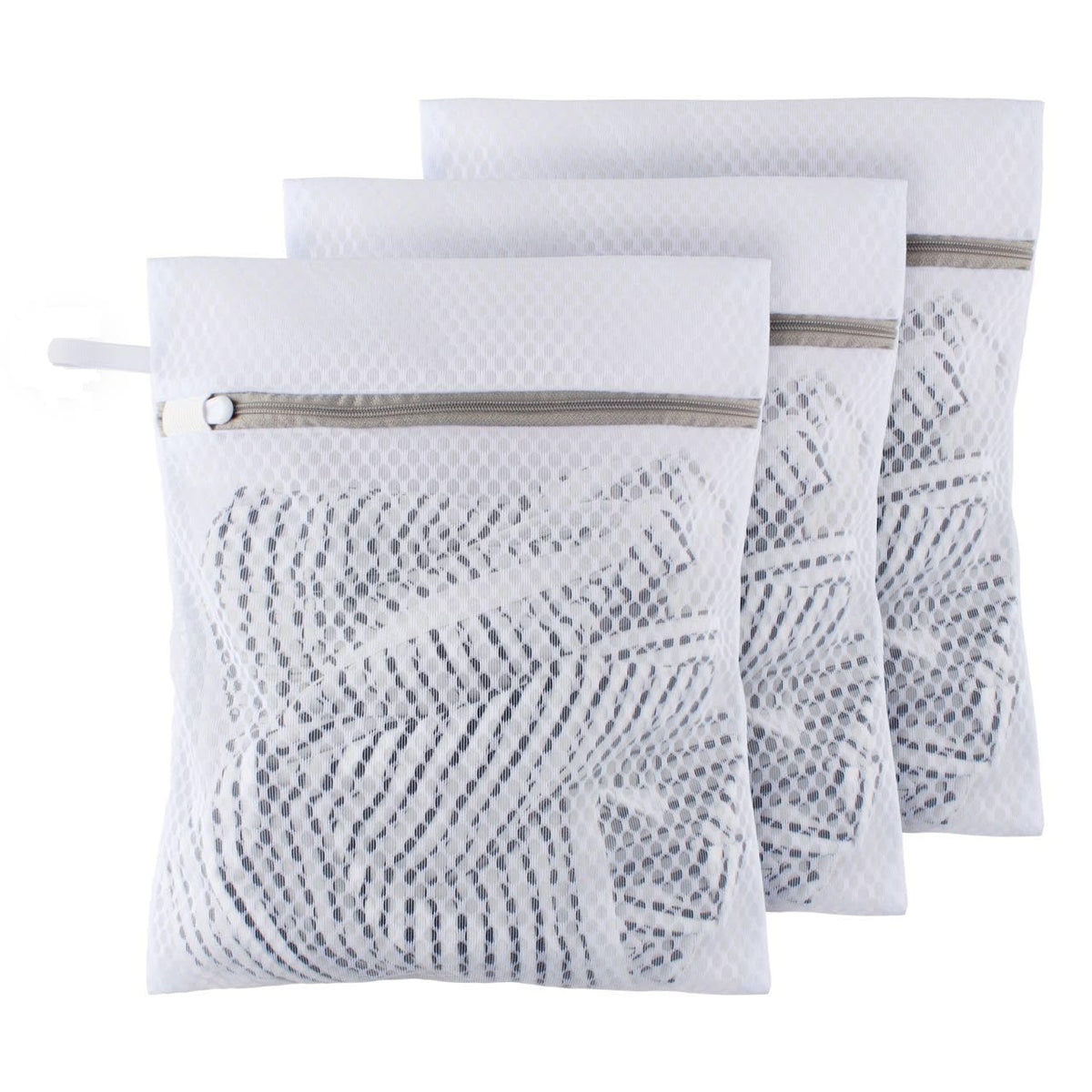 10 Pack Mesh Laundry Bags for Delicates with Non Rust Zipper- MDSXO White Laundry Bags Mesh Wash Bags, Easy Fit Bra, Sock,Lingerie,Sneaker,Baby Laundry for Washing Machine Travel Storage[1XL/3L/3M/3S]