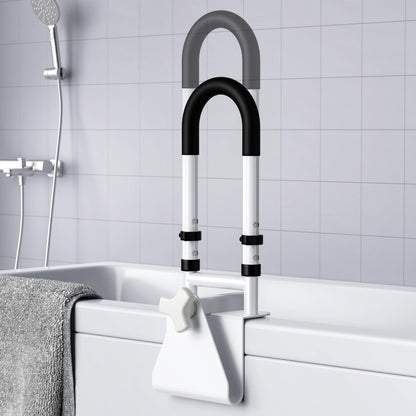Bathtub Safety Rail, Bathtub Handle Grab Bar with Non-Slip Grip for Seniors, Elderly, Fits 3.1 to 6.7 Inch Tub Walls, Supports 300 lbs