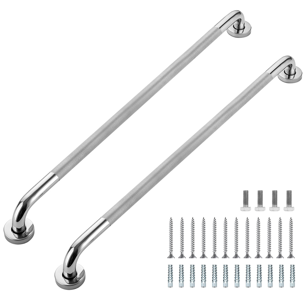 Grab Bars for Shower, 18 Inch Shower Handle, 2 Pack, Brushed Nickel