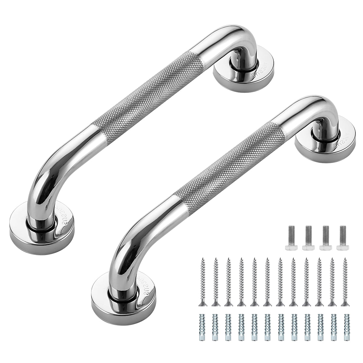 Grab Bars for Shower, 18 Inch Shower Handle, 2 Pack, Brushed Nickel