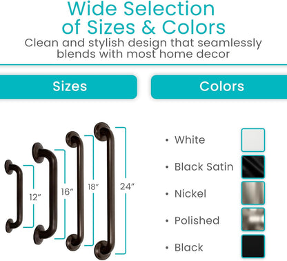 Vive Grab Bar for Showers - Bathroom Antislip Handrail for Seniors/Elderly