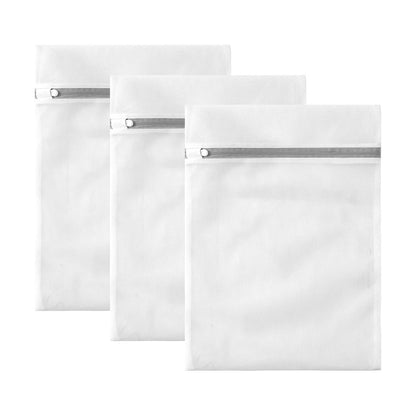 10 Pack Mesh Laundry Bags for Delicates with Non Rust Zipper- MDSXO White Laundry Bags Mesh Wash Bags, Easy Fit Bra, Sock,Lingerie,Sneaker,Baby Laundry for Washing Machine Travel Storage[1XL/3L/3M/3S]