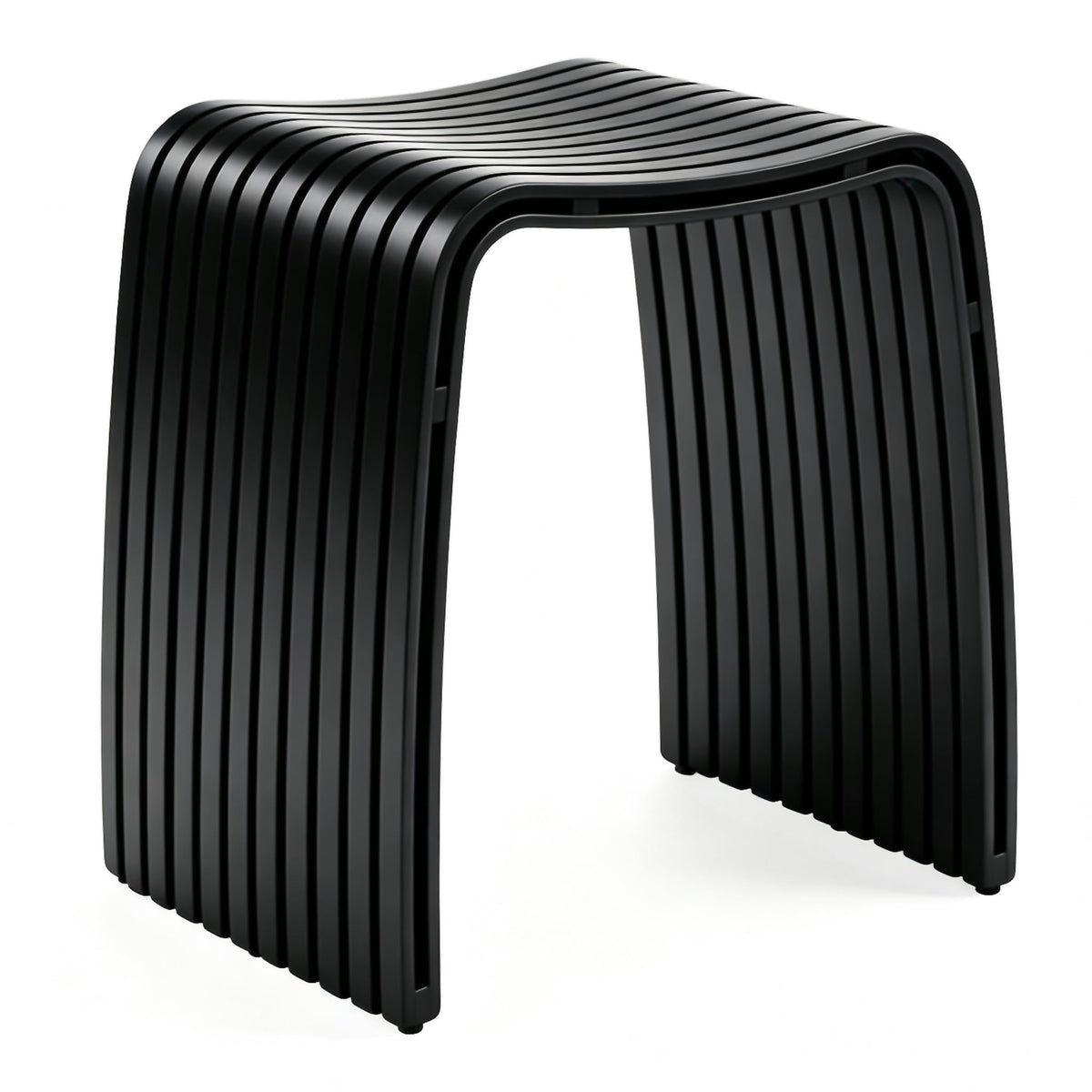Bamboo Shower Bench, Waterproof Non-Slip Bath Stool,Sturdy Stable