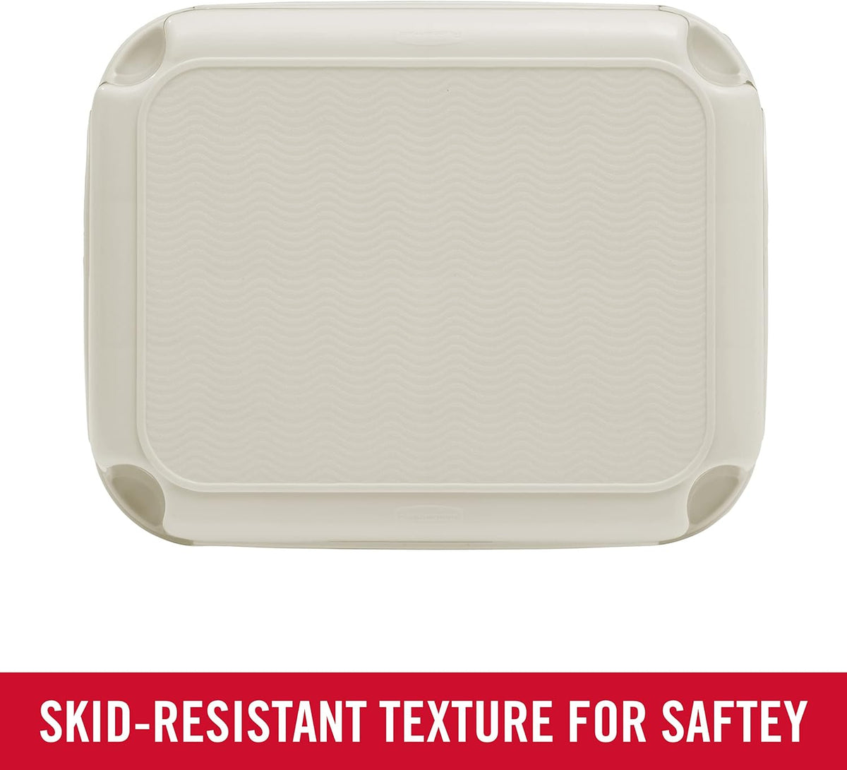 Rubbermaid Roughneck Step-Stool, Bisque, Lightweight, Holds up to 300 pounds, Ideal for Kitchen-Bath, Skid-Resistant