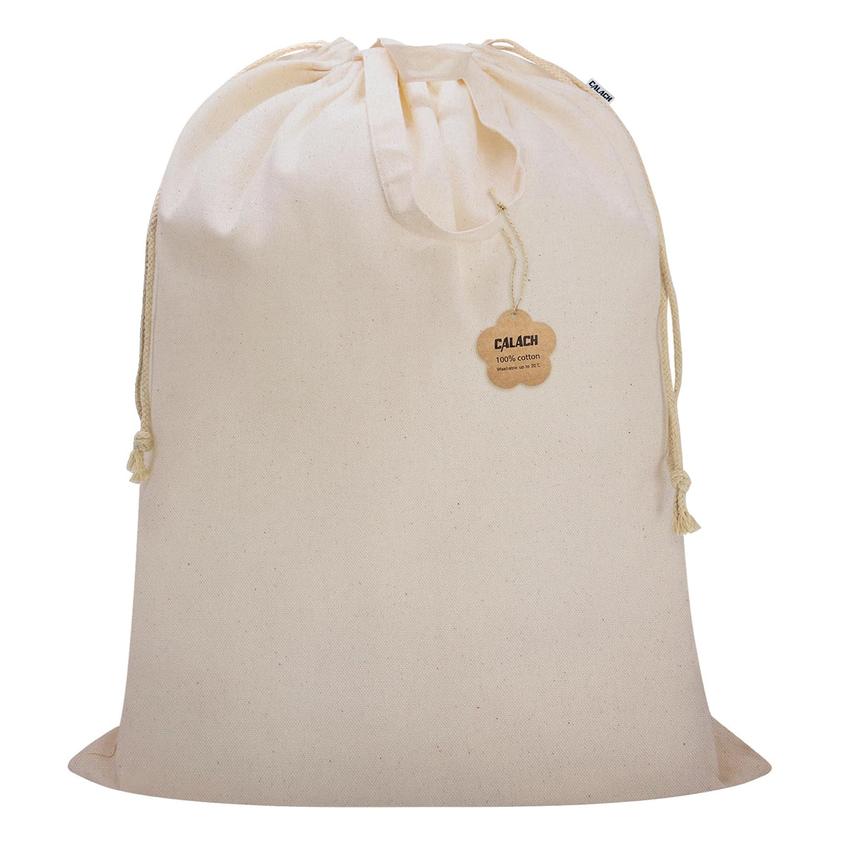 Canvas Laundry Bag 33"Wx 35"H, Extra Large Heavy Duty Hamper Liner,XL Beige