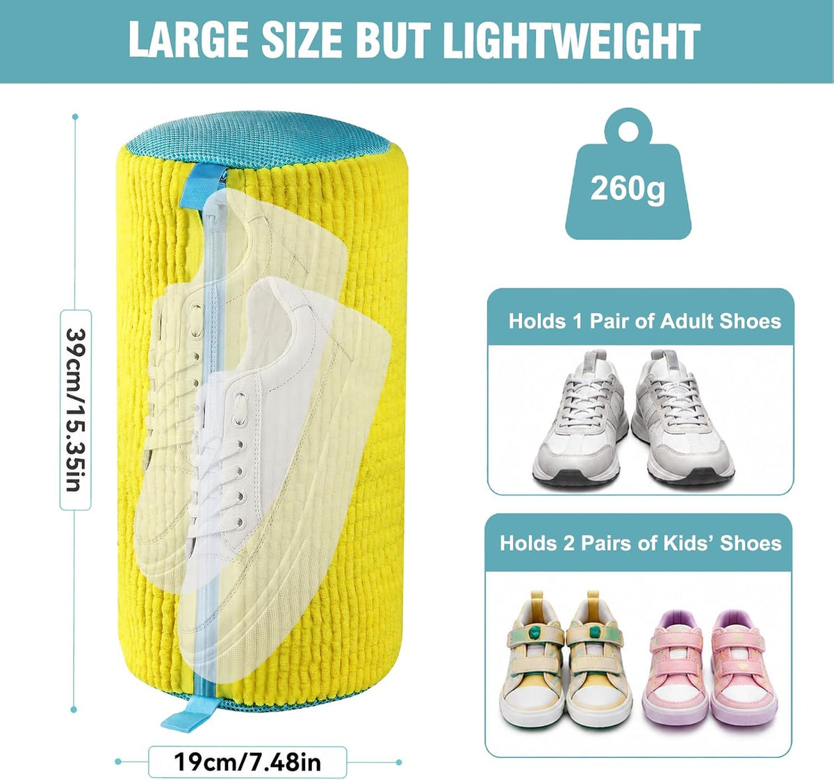 Shoe Washing Machine Bag, Shoe Laundry Bag for Washer and Dryer