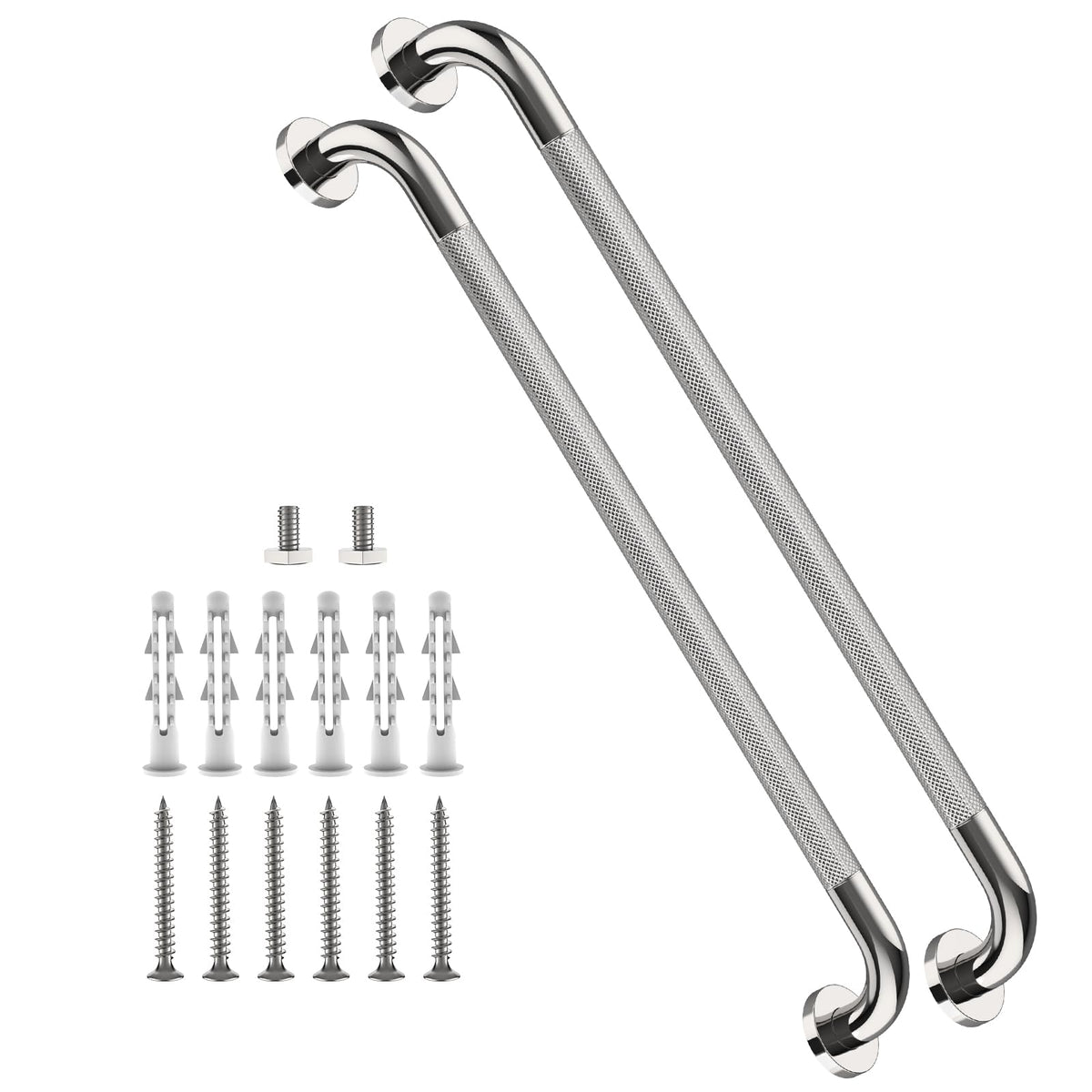 ZUEXT 16 Inch Chrome Safety Grab Bar for Bathroom Shower, Stainless Steel