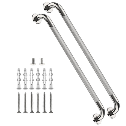 ZUEXT 16 Inch Chrome Safety Grab Bar for Bathroom Shower, Stainless Steel