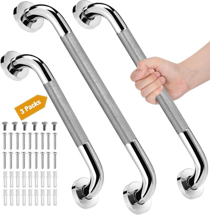 Shower Grab Bars for Bathroom 3 Pack Safety Bath Handle for Senior for Wall